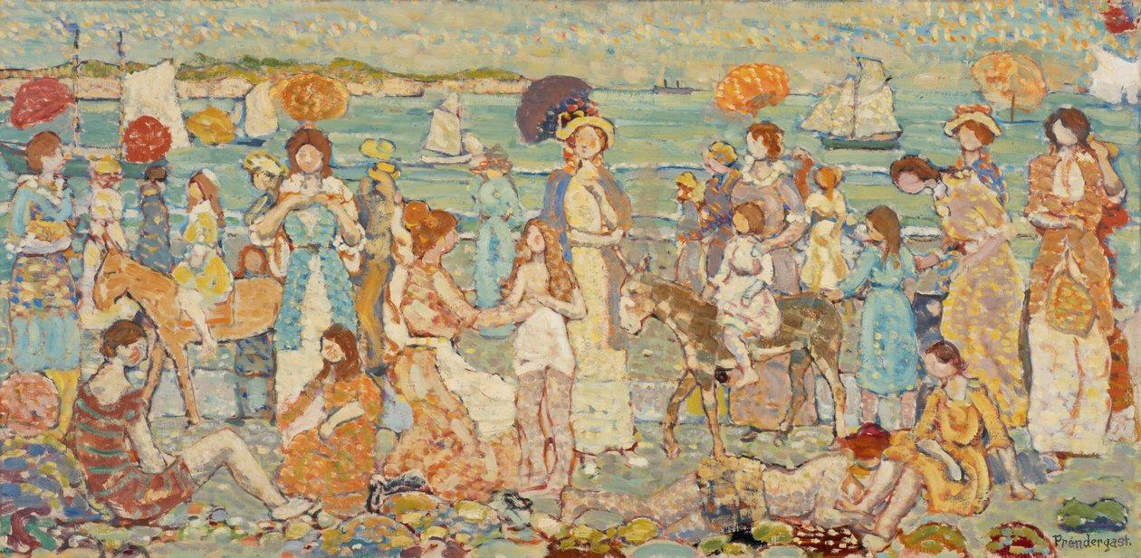 Krajobraz z postaciami, 1924 autorstwa Maurice Brazil Prendergast