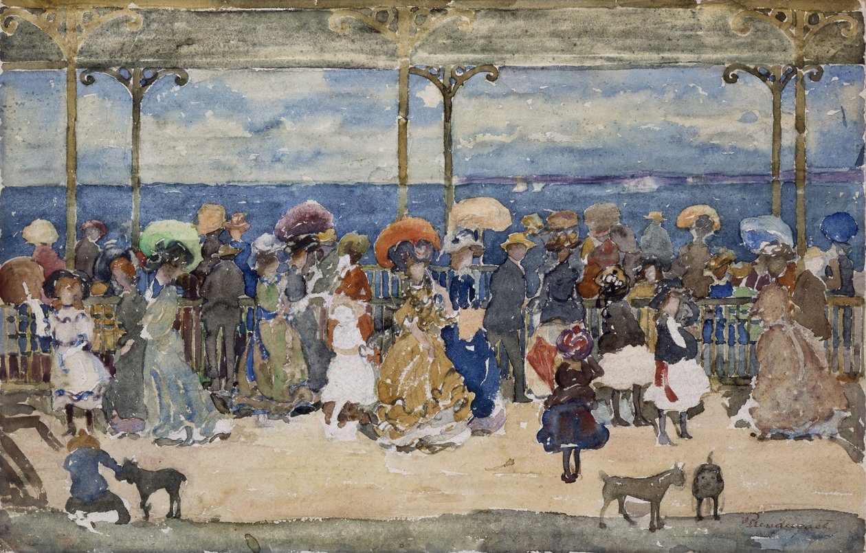 Na molo, Nantasket, ok. 1900-05 autorstwa Maurice Brazil Prendergast