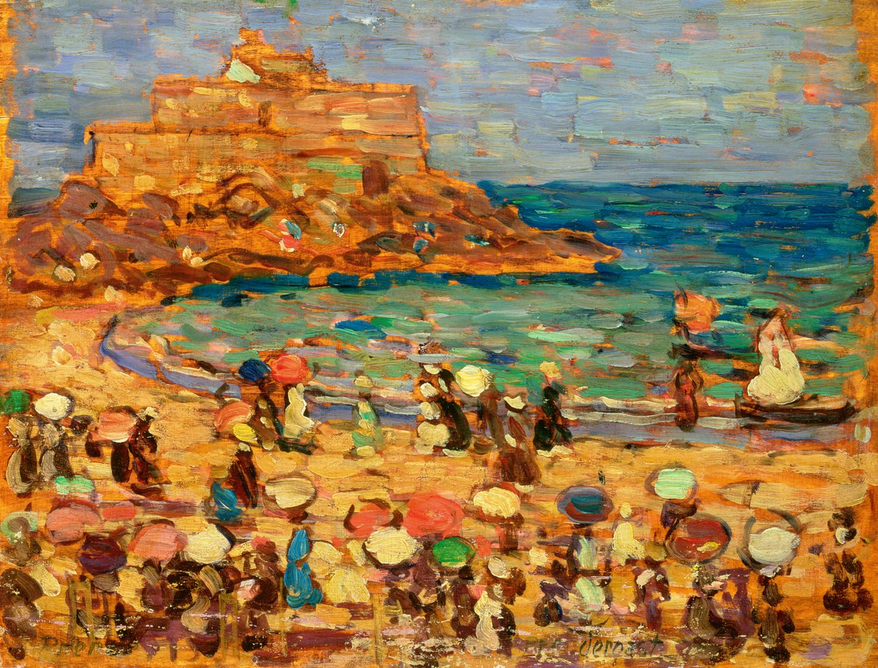 Pejzaż morski w St. Malo autorstwa Maurice Brazil Prendergast