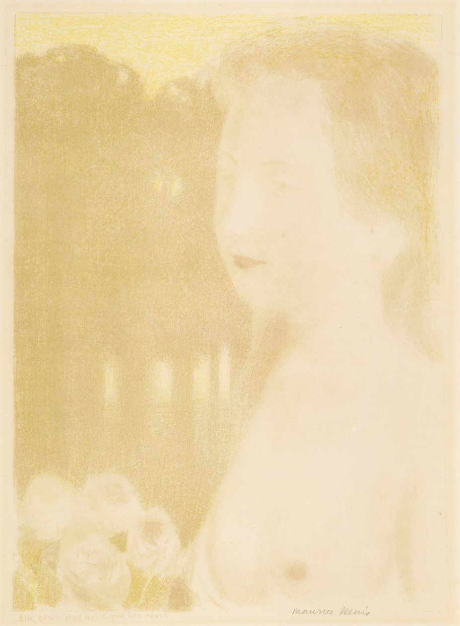 Ji buvo gražesnė už sapnus, 1911 (litografija spalvomis) poliruota autorstwa Maurice Denis