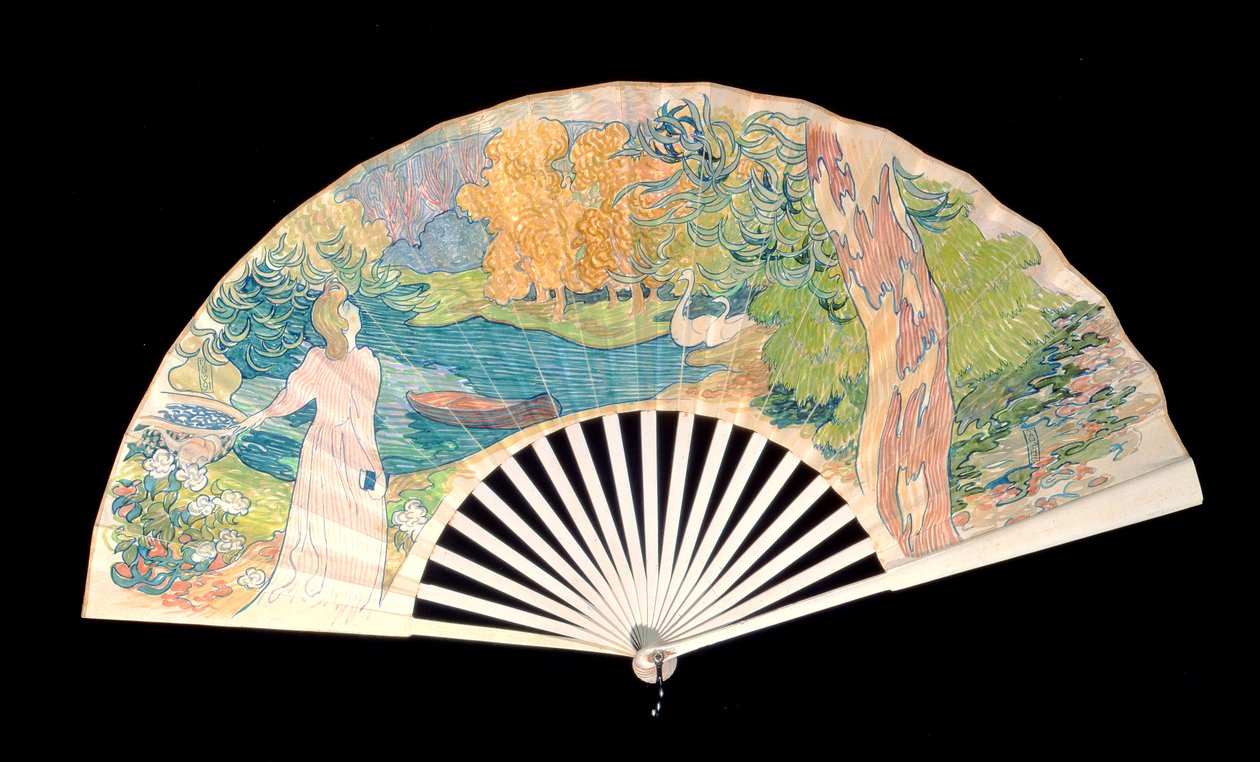 Zaręczynowy fan, 1891 autorstwa Maurice Denis