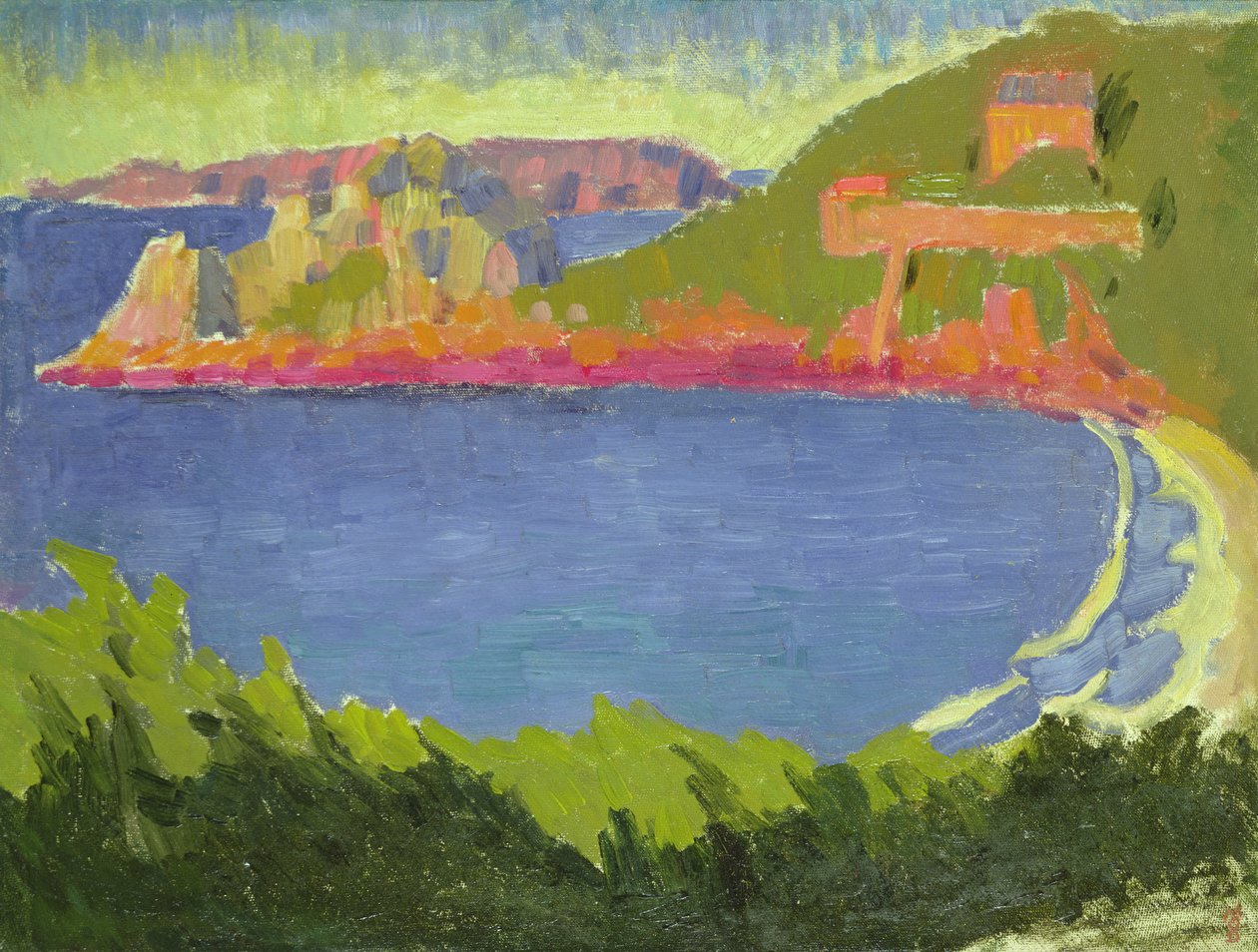 Wieczorny przypływ w Trestrignel, ok. 1910 autorstwa Maurice Denis