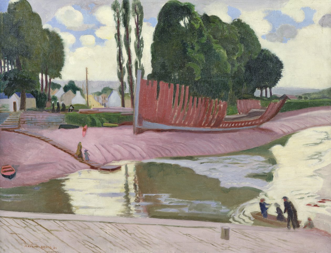 Rzeka Landerneau, 1924 autorstwa Maurice Denis