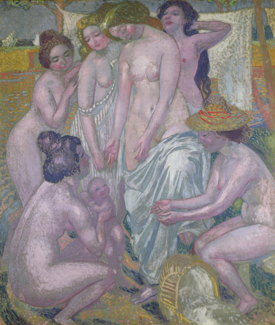 Mojżesz ocalony z wody, 1900 autorstwa Maurice Denis