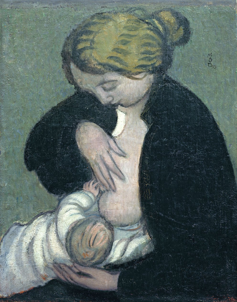 Matka w czarnej koszuli, 1895 autorstwa Maurice Denis