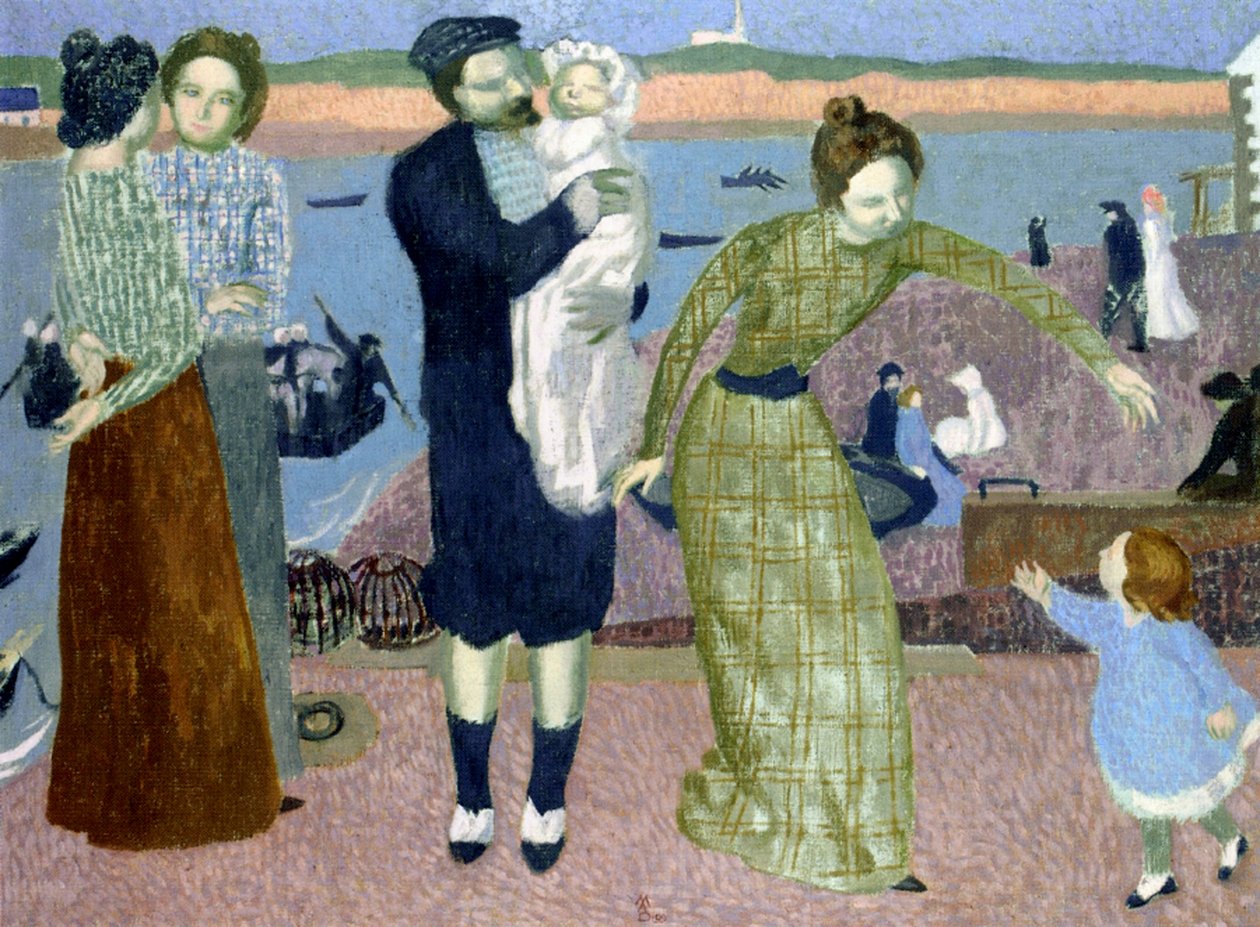 Paryżanie nad morzem, 1899 autorstwa Maurice Denis