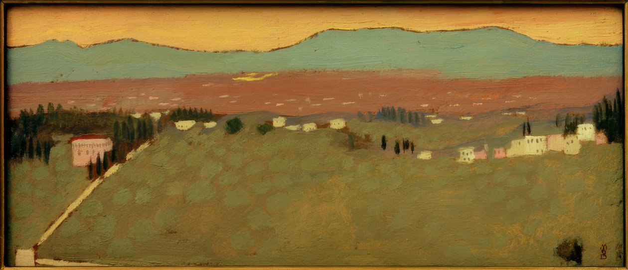 Krajobraz w pobliżu Fiesole autorstwa Maurice Denis