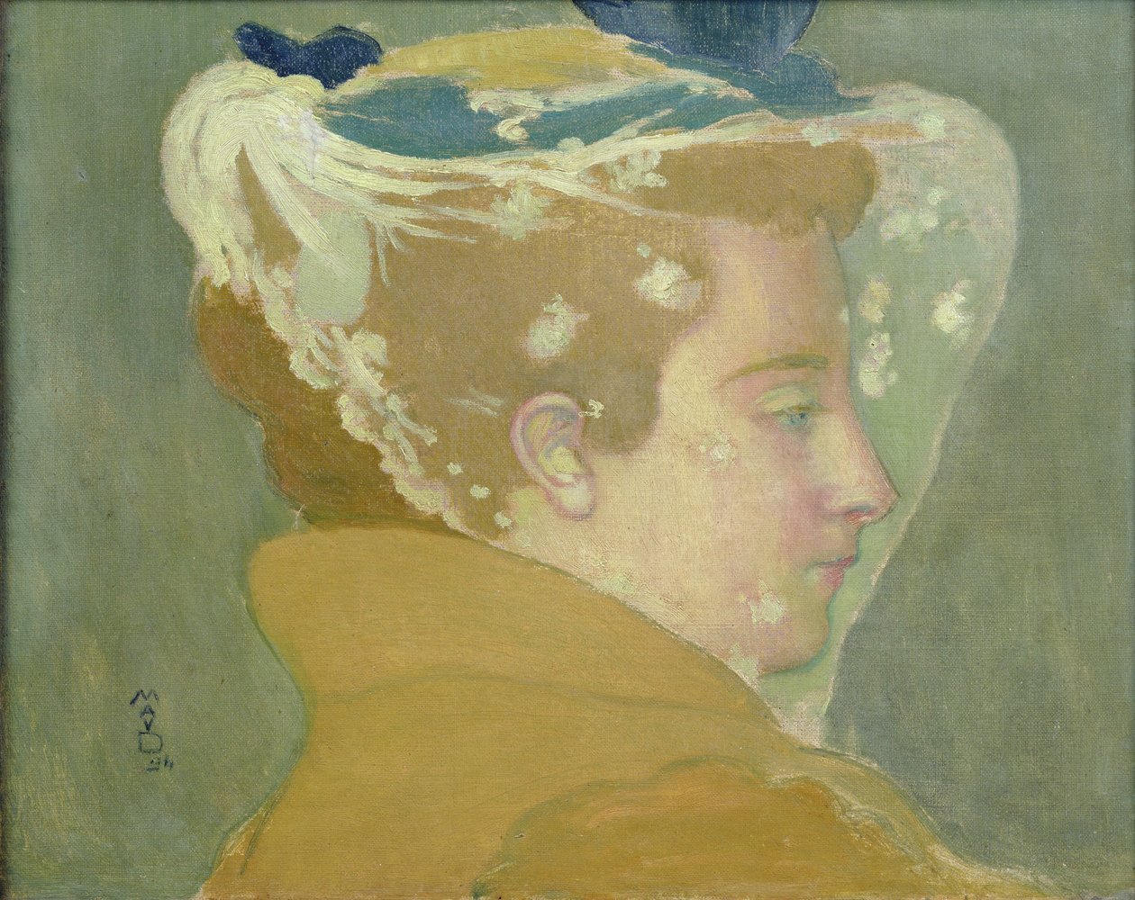Portret Marthe z białym welonem, 1894 autorstwa Maurice Denis