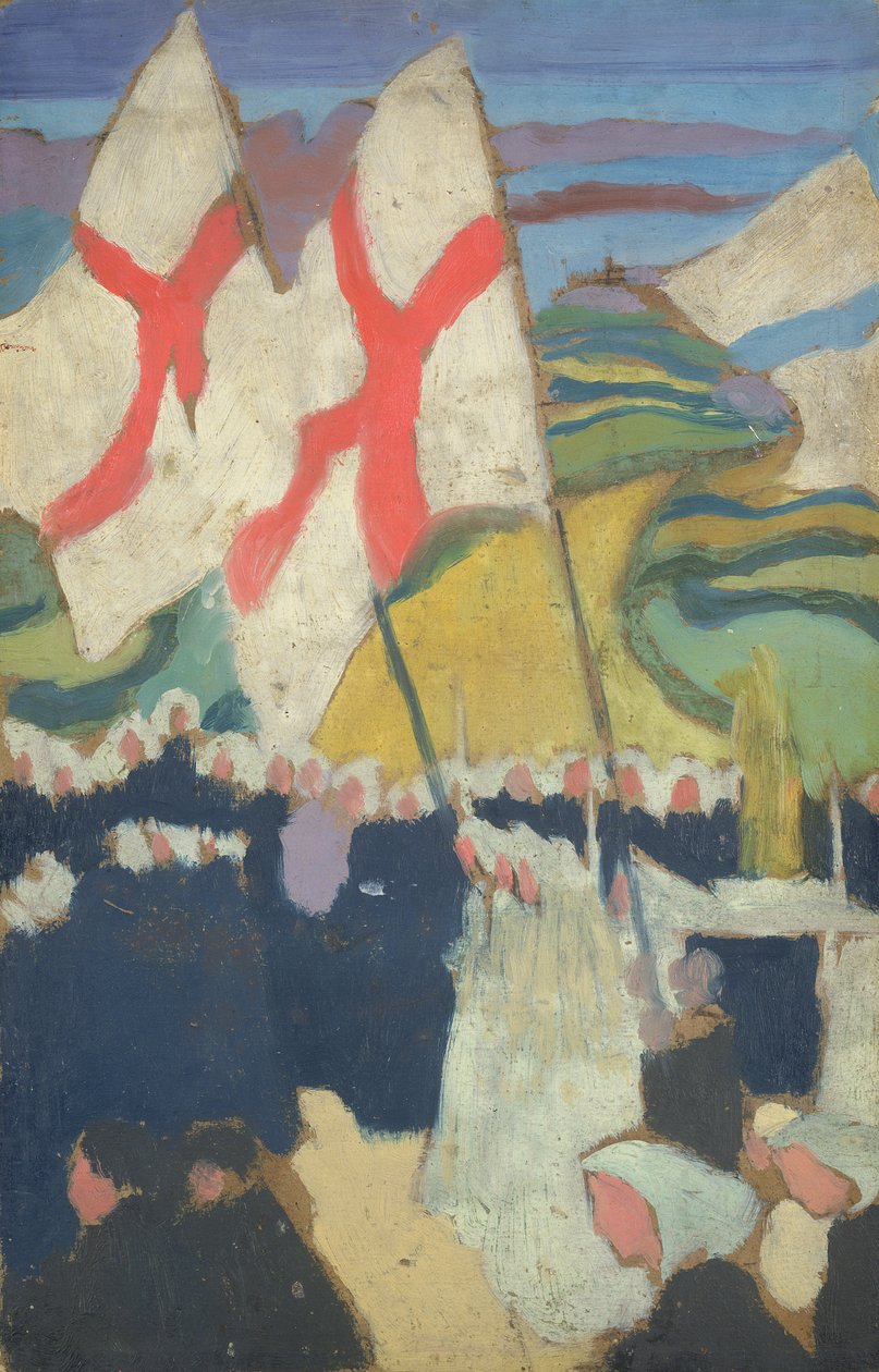 Procesja Standardów do La Clarte, 1897 autorstwa Maurice Denis