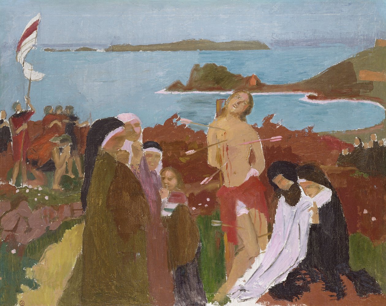 Święty Sebastian nad morzem, 1912 autorstwa Maurice Denis