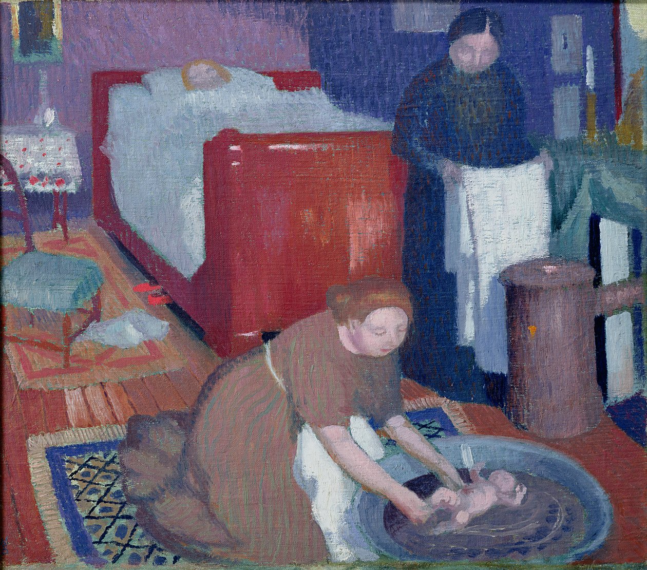 Pierwsza kąpiel, ok.1899 autorstwa Maurice Denis
