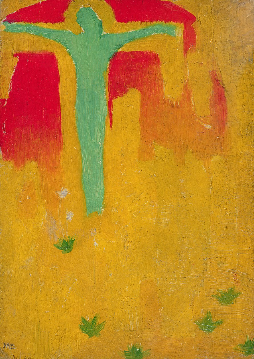 Zielony Chrystus, 1890 (olej na tekturze) autorstwa Maurice Denis