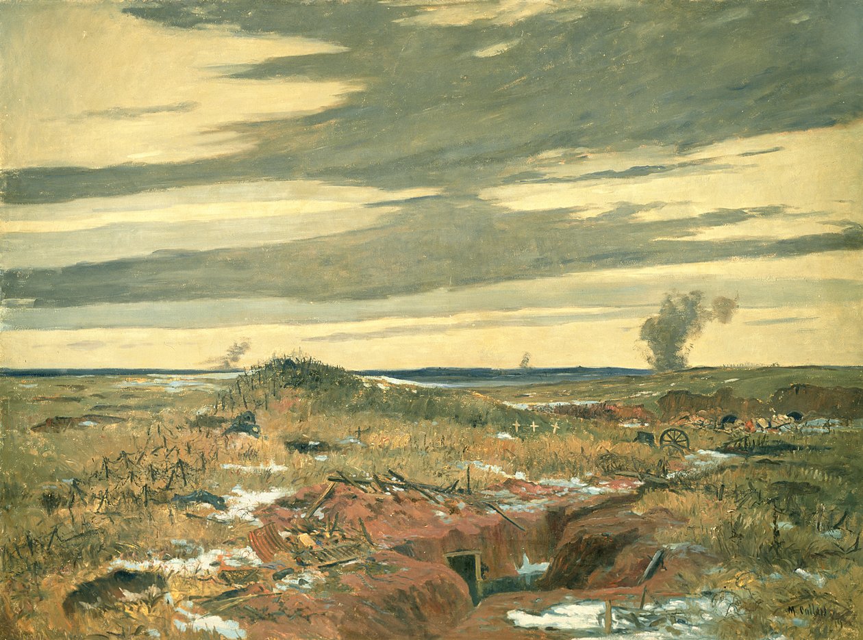 No Mans Land wc na papierze autorstwa Maurice Galbraith Cullen