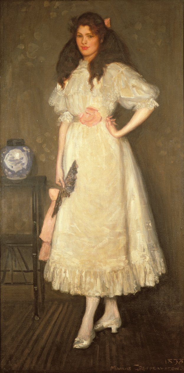 Portret panny Sybil Waller, 1898 autorstwa Maurice Greiffenhagen
