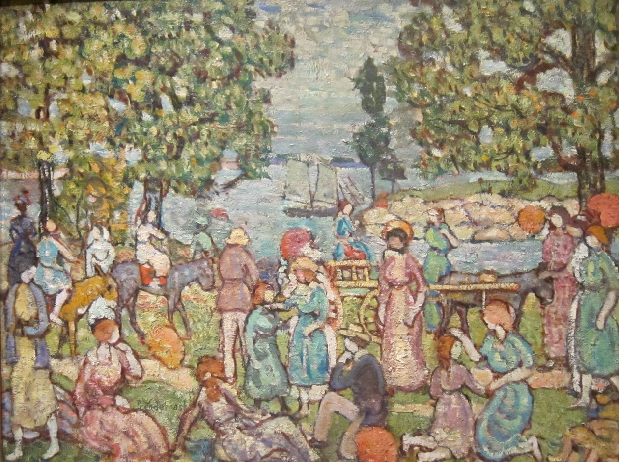 Na plaży nr 3nDeutsch: Am Strand, Nr. 3n autorstwa Maurice Brazil Prendergast