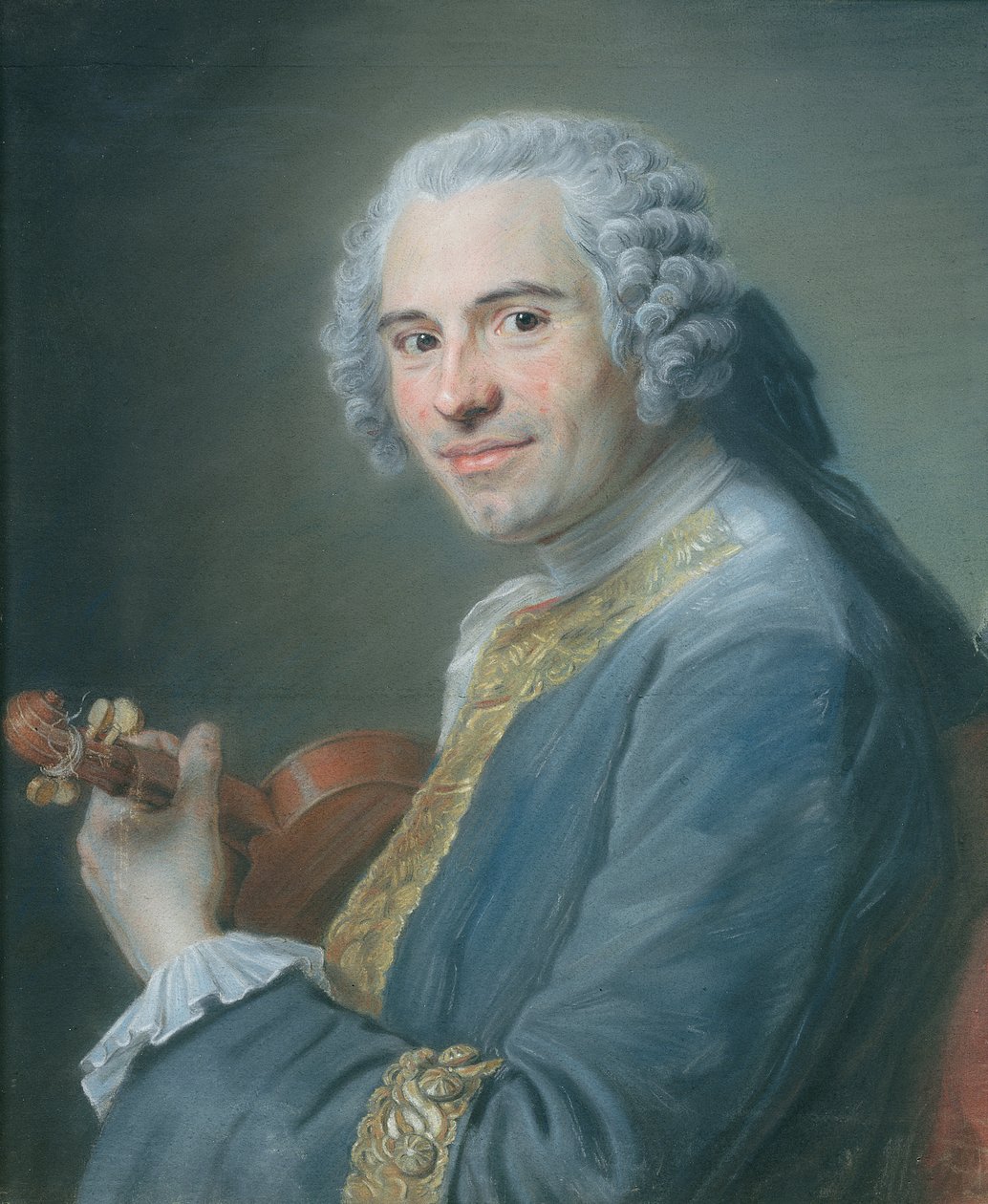 Jean-Joseph Cassanea de Mondonville, 1747 (pastel) autorstwa Maurice Quentin de La Tour