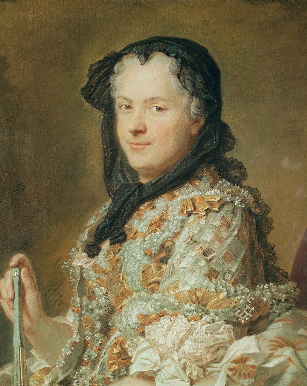 Portret Marii Leszczyńskiej, królowej Francji i Nawarry, 1744-48 (pastel) autorstwa Maurice Quentin de La Tour