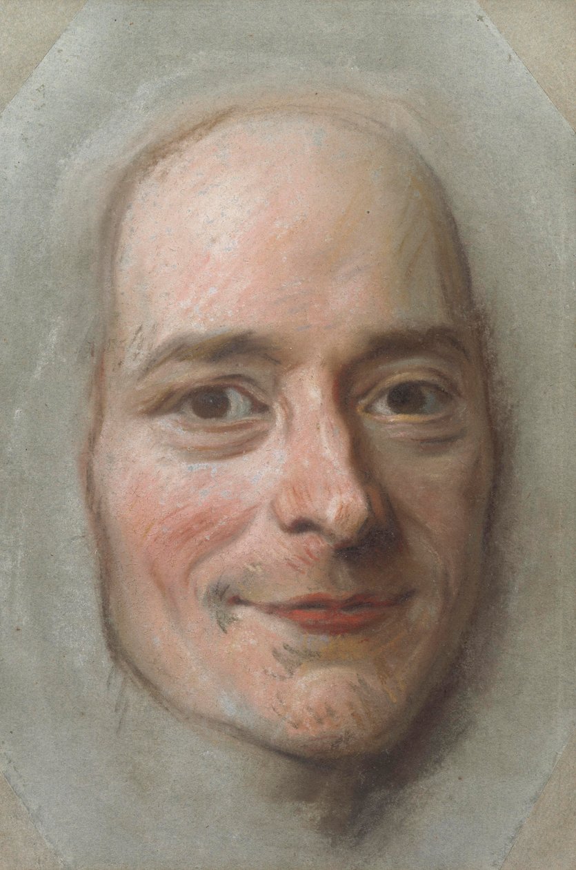 Portret Woltera, ok. 1750 autorstwa Maurice Quentin de La Tour