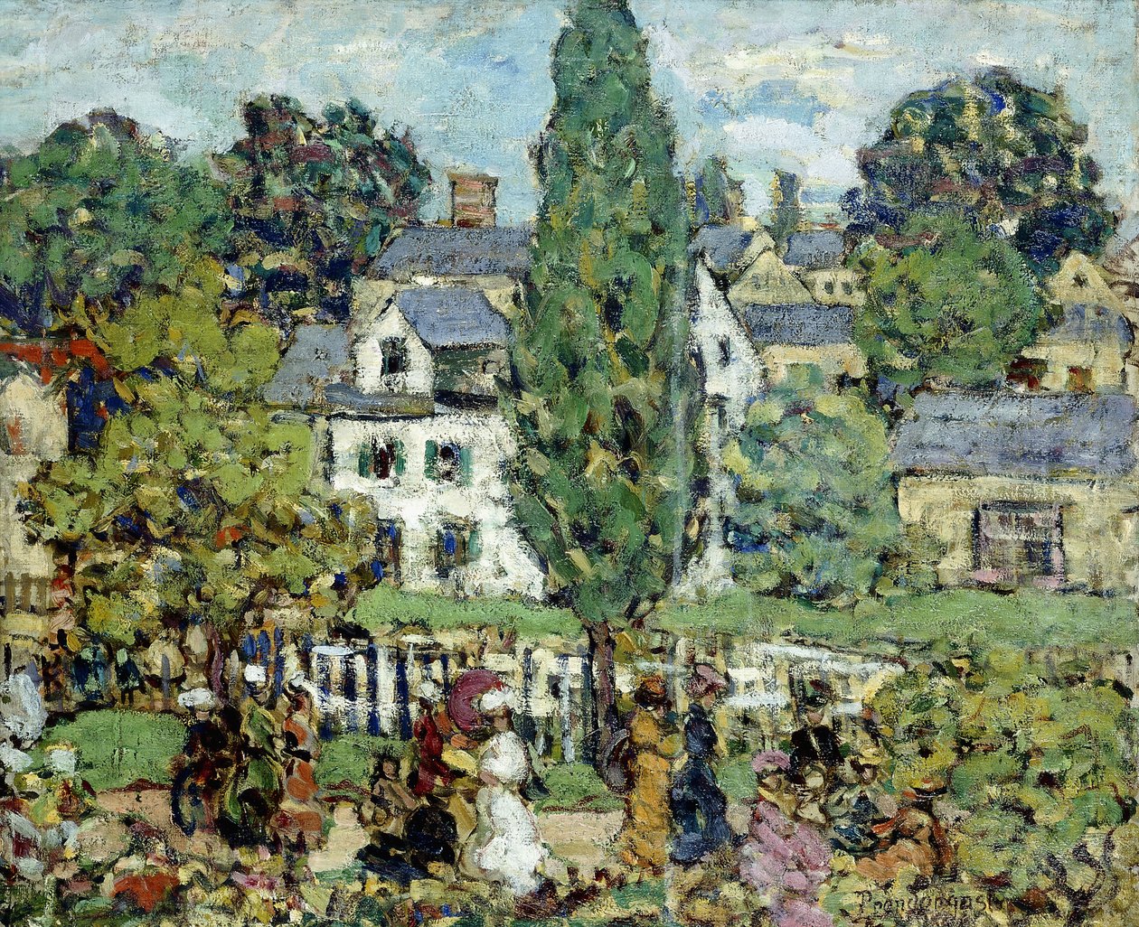 Popołudniowy spacer, lato, autorstwa Maurice Brazil Prendergast