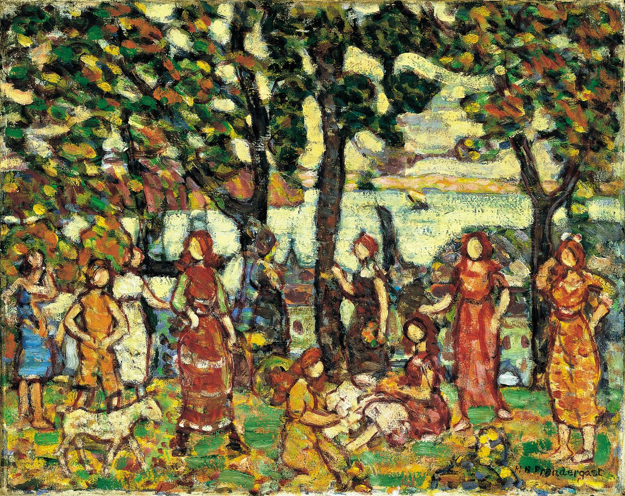 Jesień, ok. godz. 1918-1923 autorstwa Maurice Brazil Prendergast
