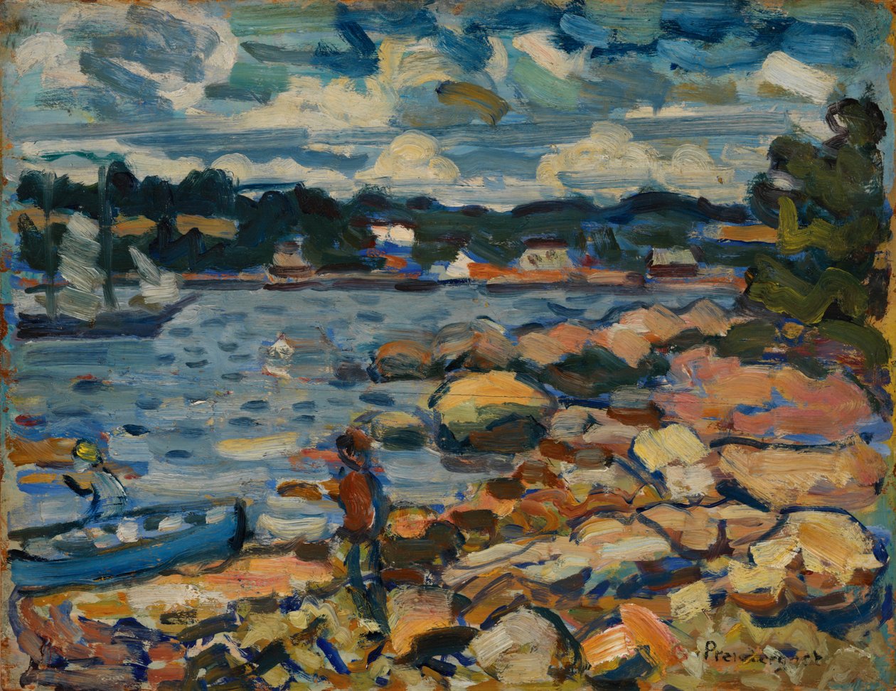 Brooksville, Maine (Rzeka i Skały) autorstwa Maurice Brazil Prendergast