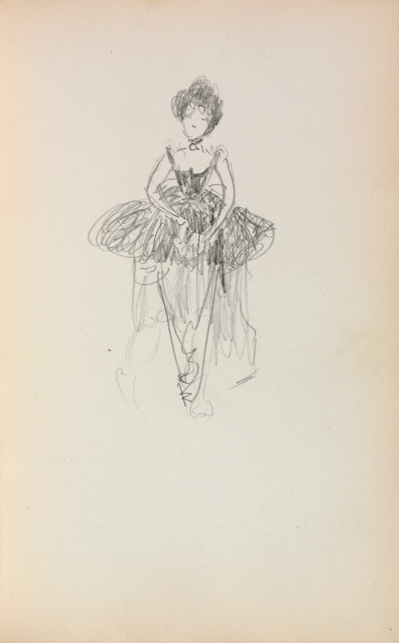 Szkicownik włoski: Balerina strona 231, 1898-1899. autorstwa Maurice Brazil Prendergast