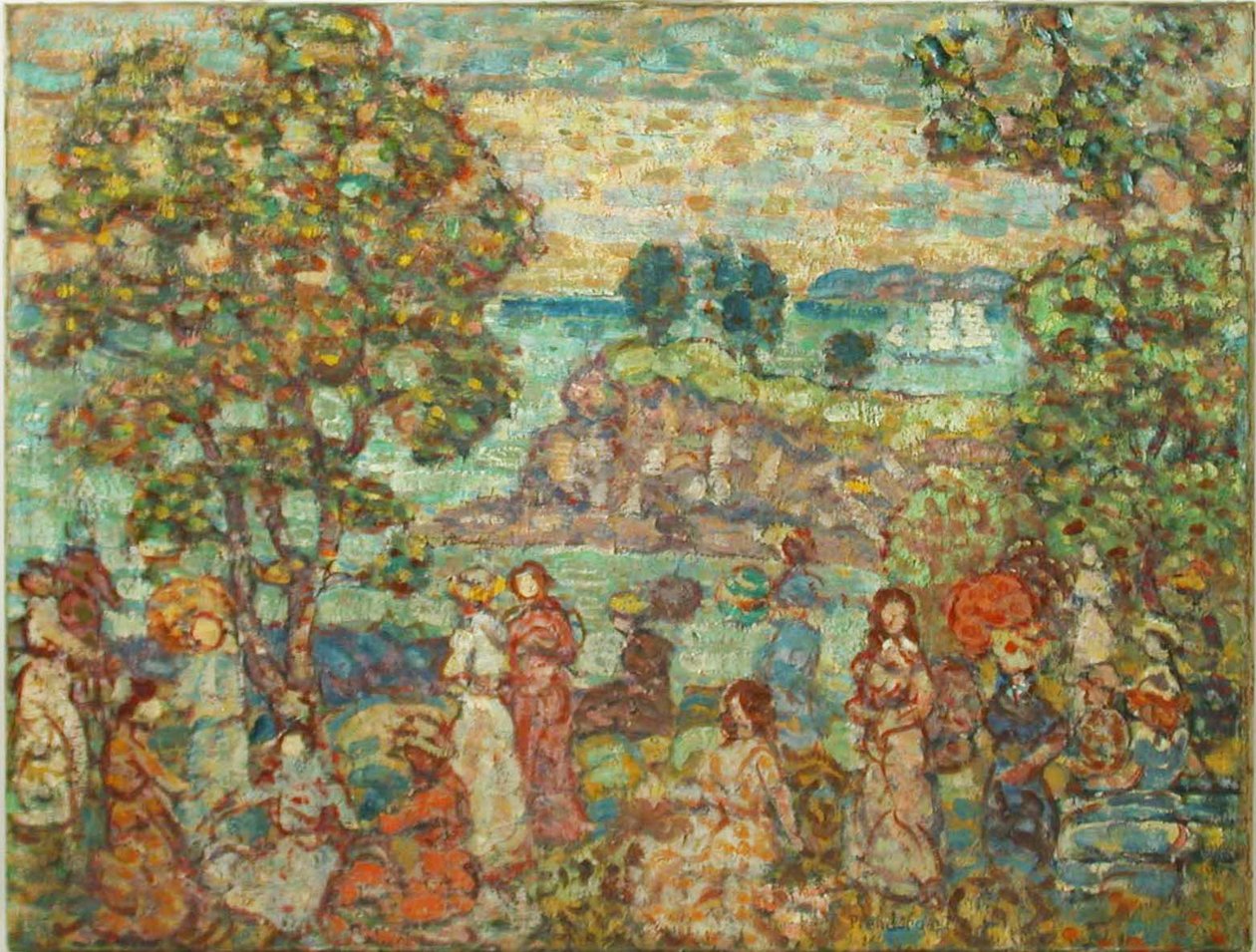 Krajobraz (scena na plaży) autorstwa Maurice Brazil Prendergast