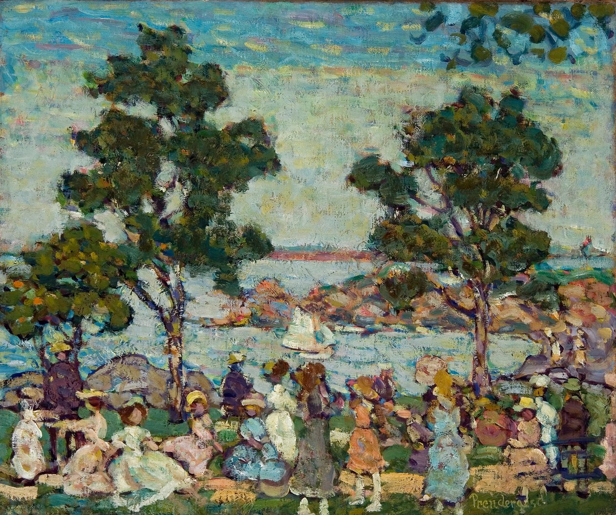 Krajobraz (scena parkowa) autorstwa Maurice Brazil Prendergast