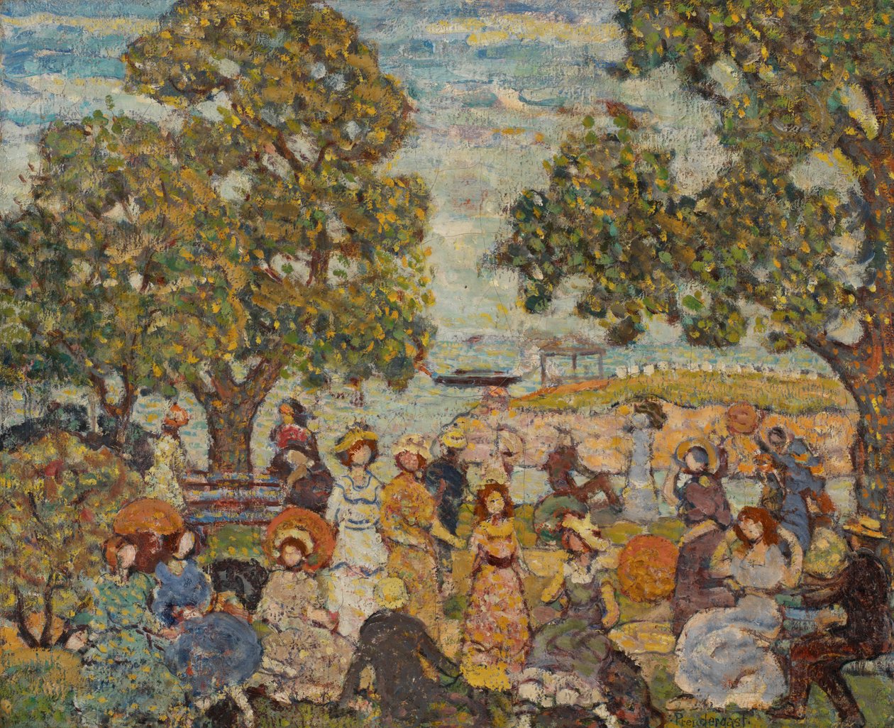 Krajobraz z postaciami autorstwa Maurice Brazil Prendergast