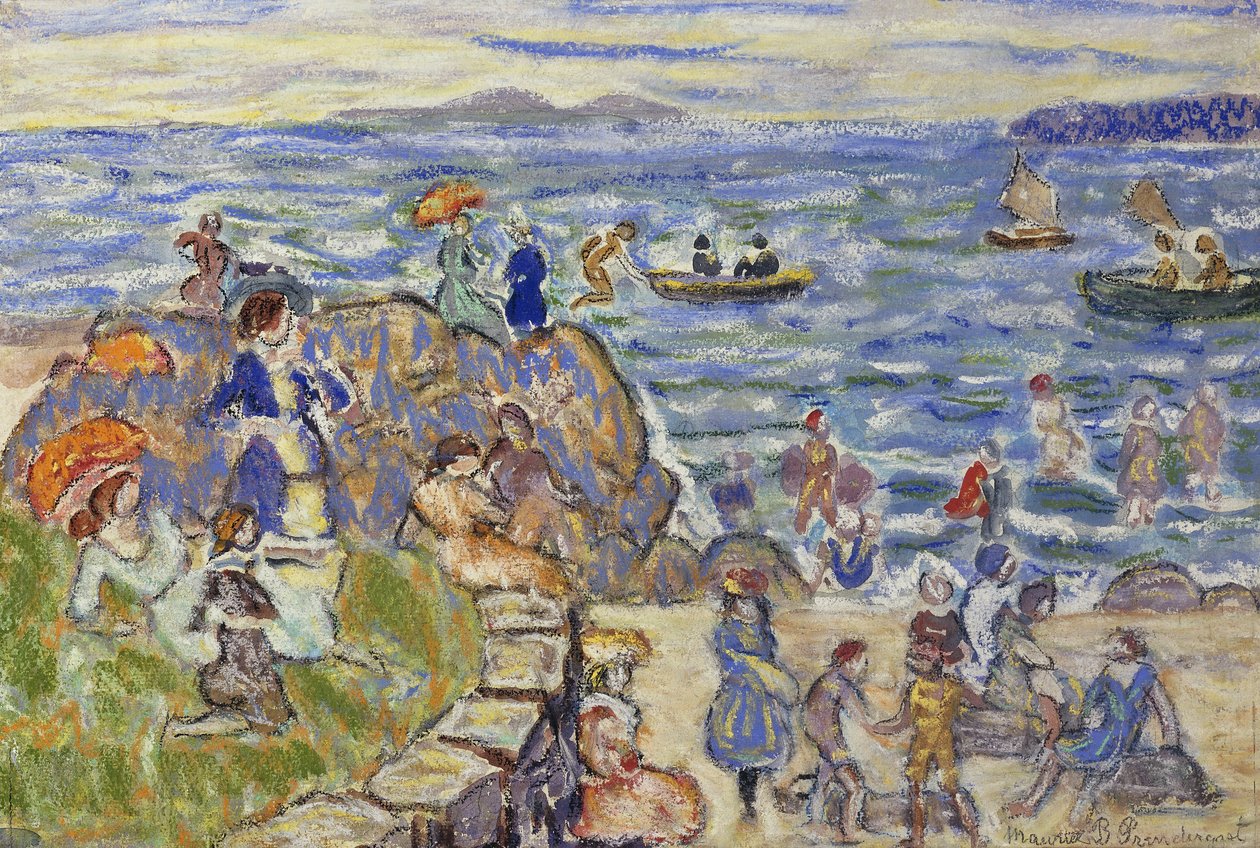 Scena plażowa w Massachusetts, autorstwa Maurice Brazil Prendergast