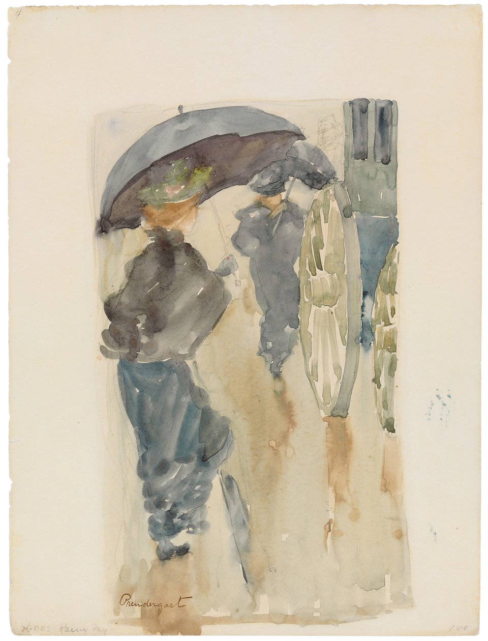 Deszczowy dzień, ok. 1893–94 autorstwa Maurice Brazil Prendergast