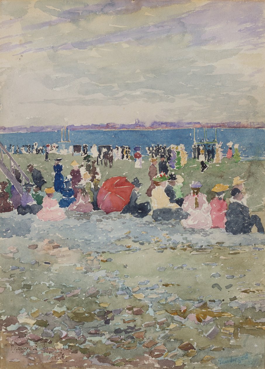 Revere Beach autorstwa Maurice Brazil Prendergast
