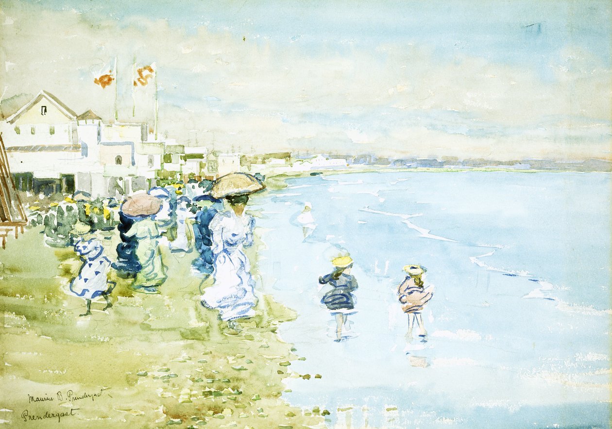 Revere Beach, Boston, autorstwa Maurice Brazil Prendergast