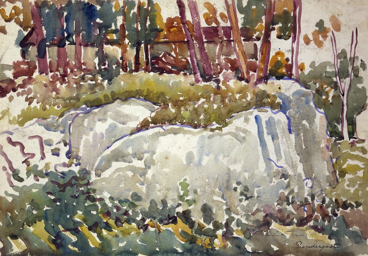 Skały, Maine, ca. 1913-1915. autorstwa Maurice Brazil Prendergast