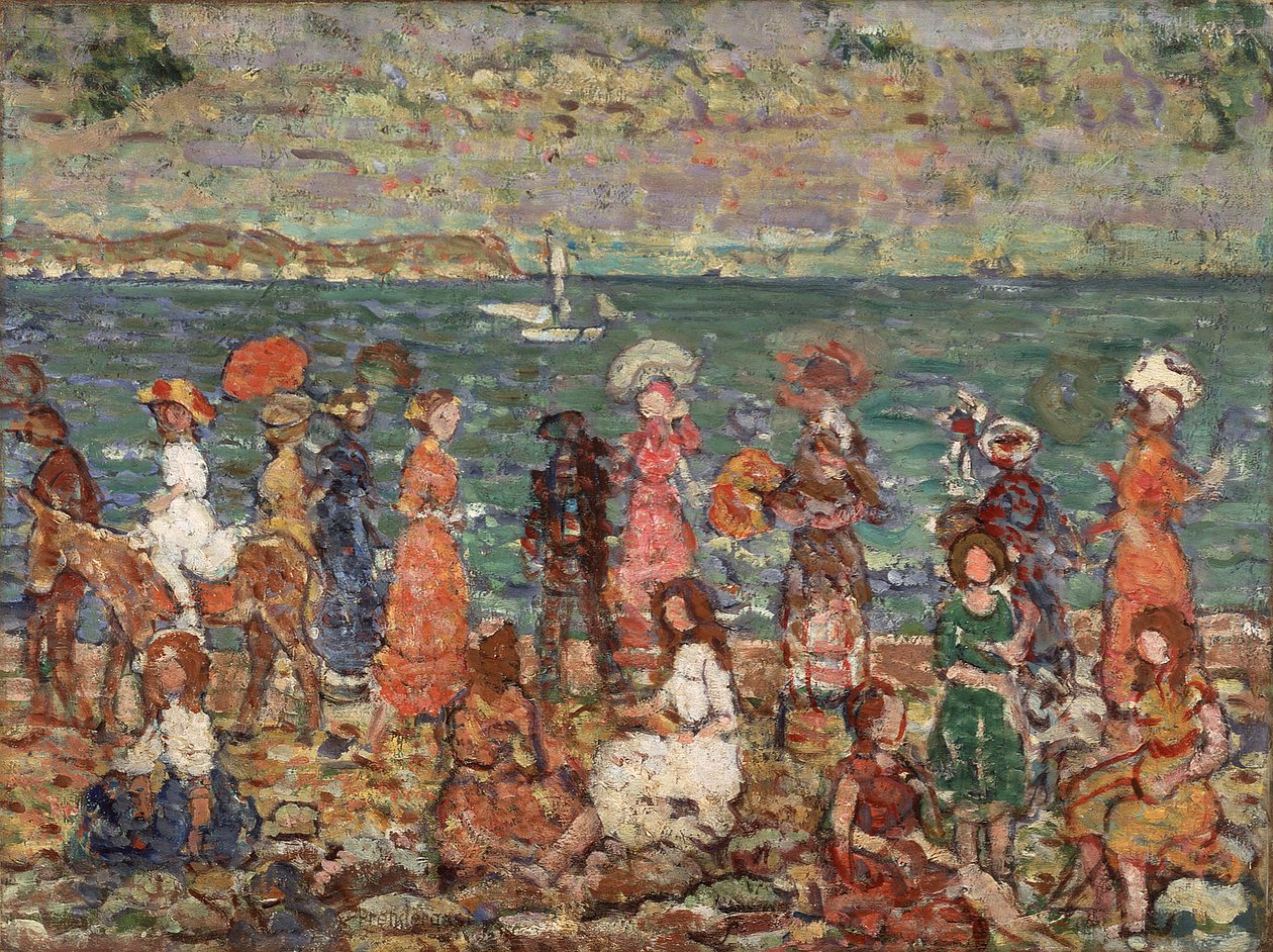 Brzeg morza, ok. 1913 (olej na płótnie) autorstwa Maurice Brazil Prendergast