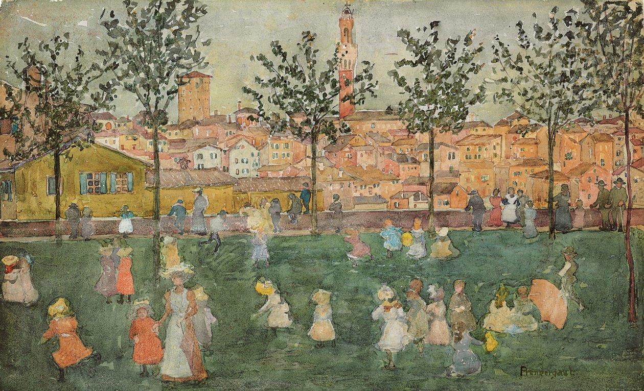 Siena, ok. 1898-99 autorstwa Maurice Brazil Prendergast