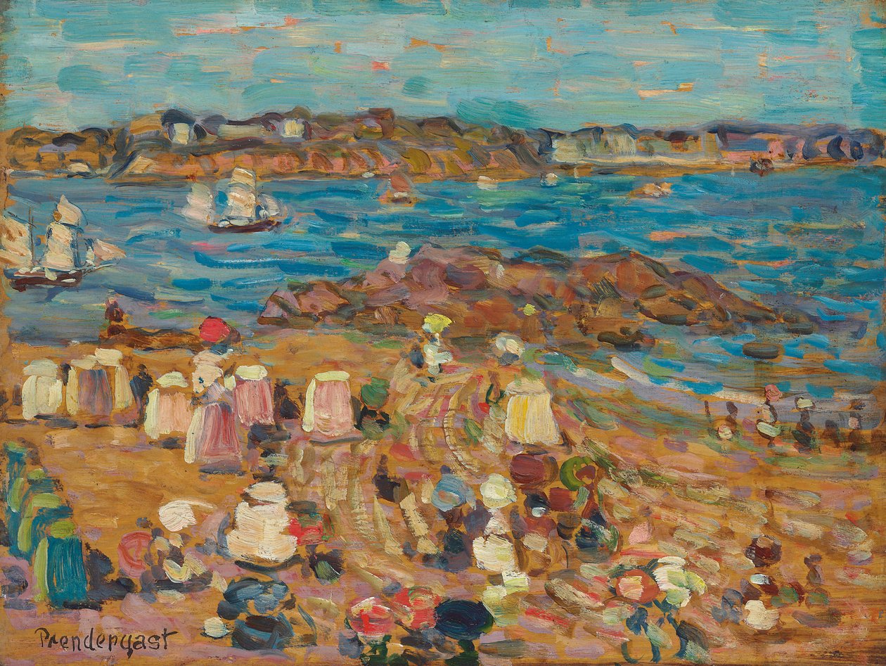 Studium Malo: Granica morza, c.1907 autorstwa Maurice Brazil Prendergast