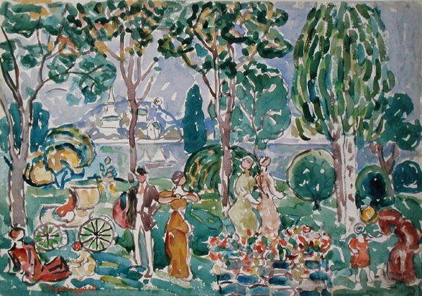 Park, Salem autorstwa Maurice Brazil Prendergast