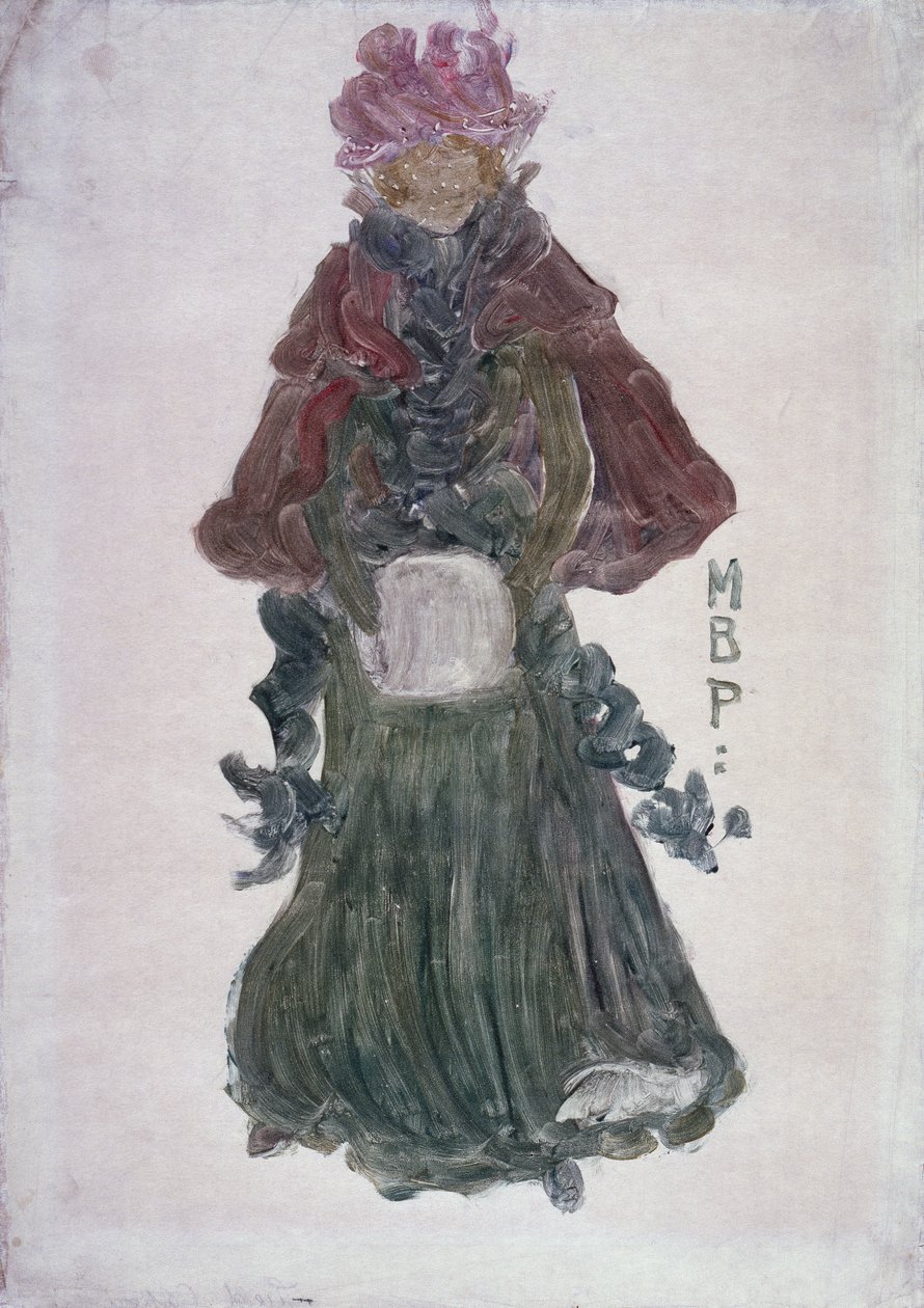 Czerwony przylądek, ok. 1900 (monotypia na papierze) autorstwa Maurice Brazil Prendergast