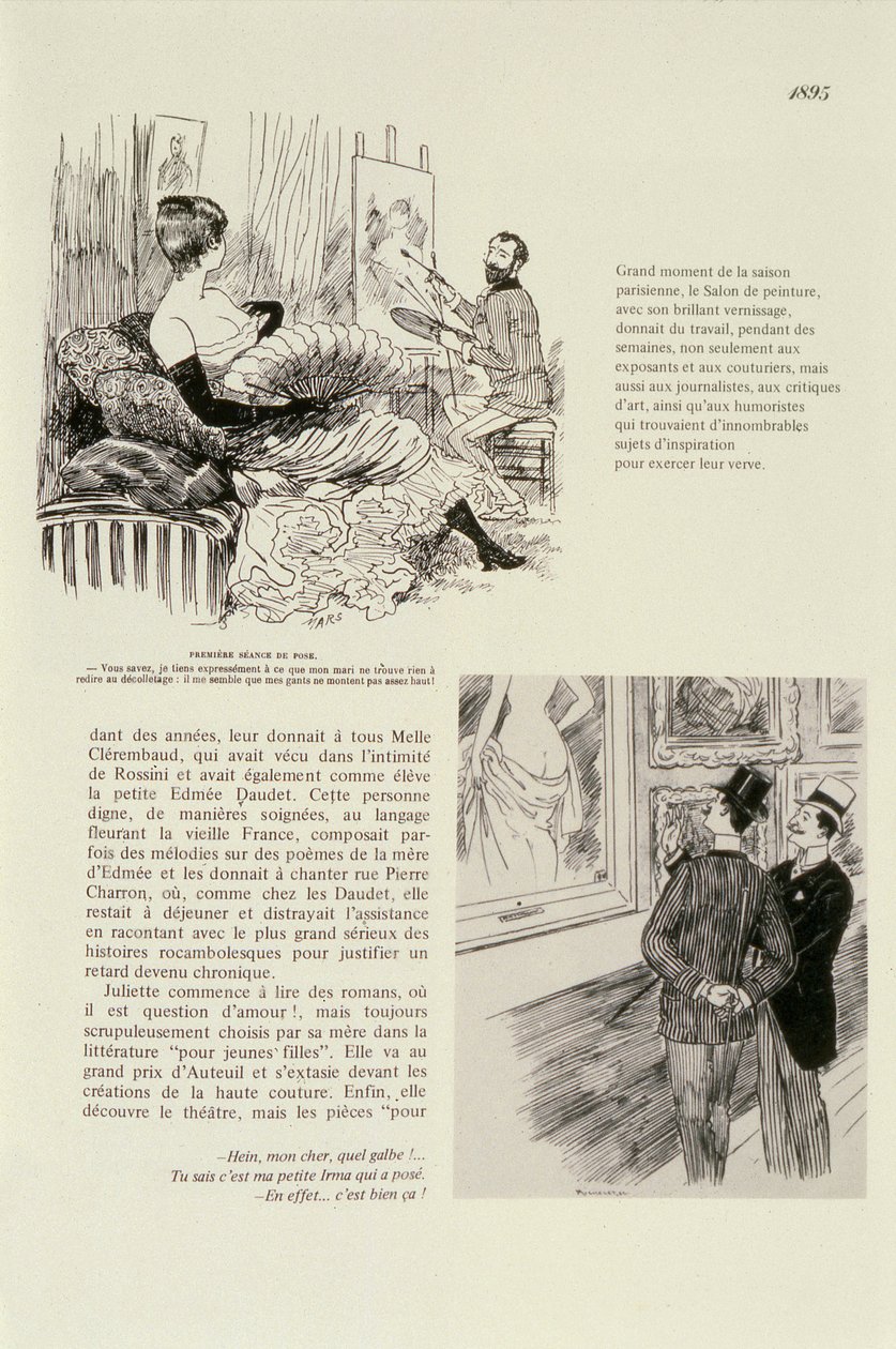 Pierwsze posiedzenie do portretu, 1895 autorstwa Maurice Charles Mathieu Bonvoisin