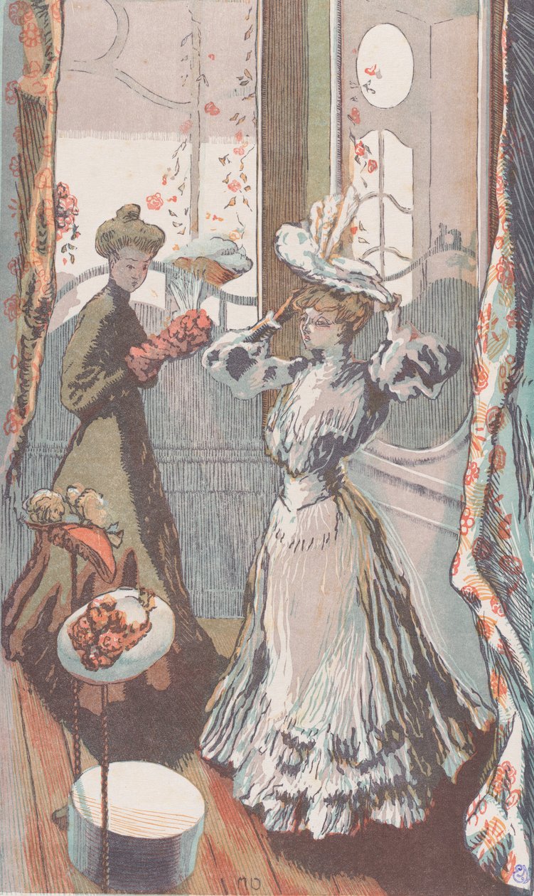 U Milllinera ok. godz. 1910. autorstwa Maurice Delcourt