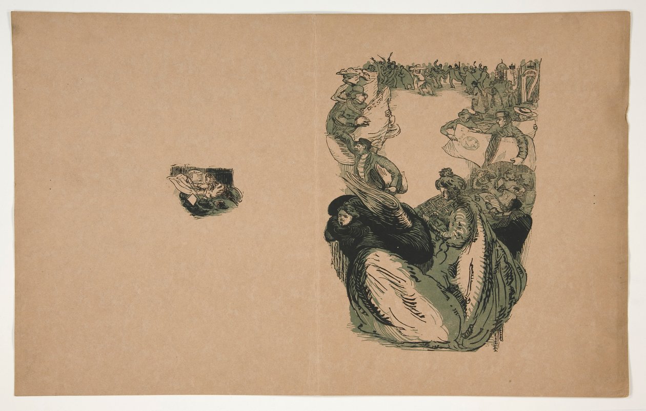 Les Camelots de la Pensée (dowód na pokrycie) autorstwa Maurice Delcourt