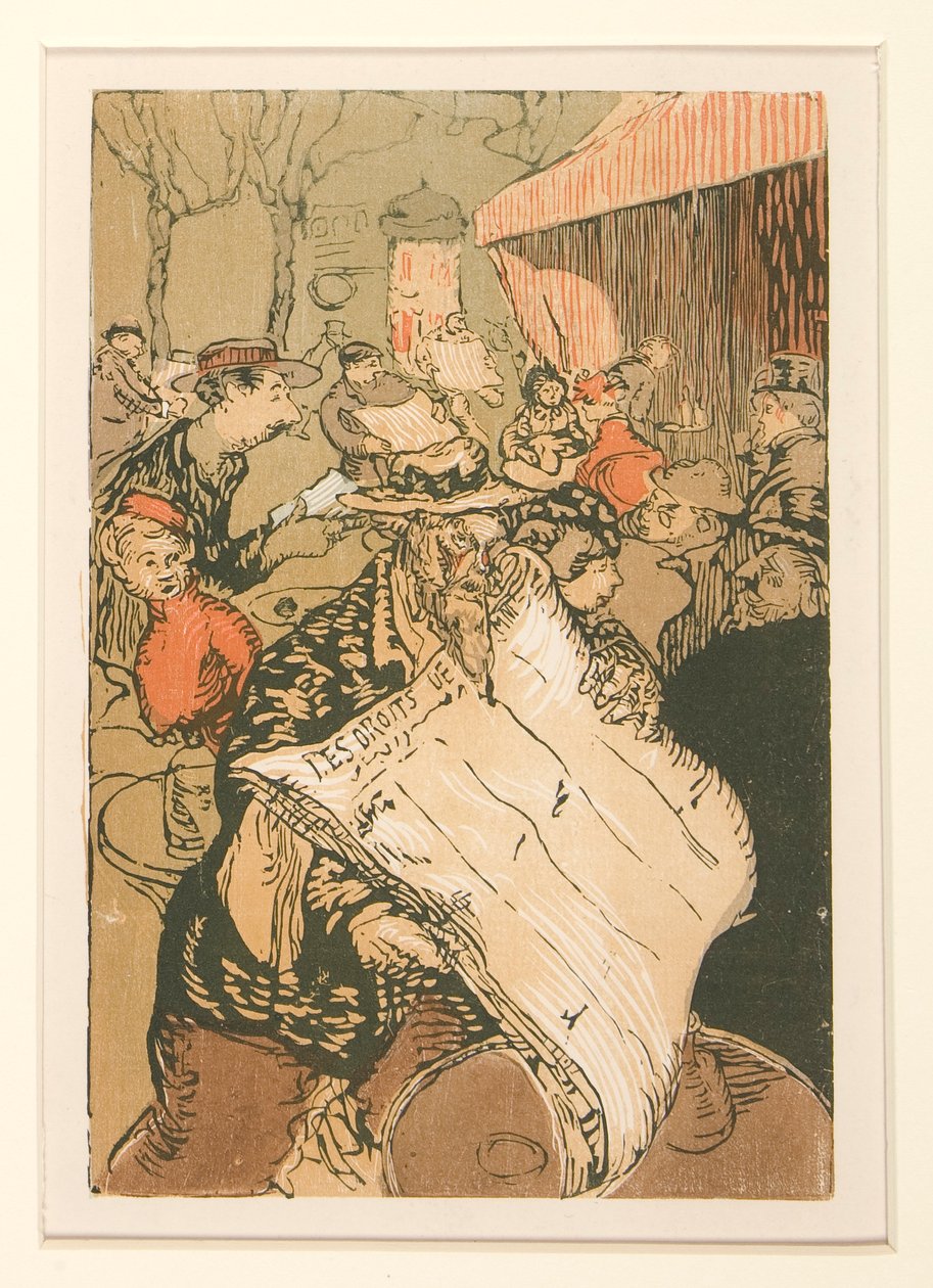 Sprzedawcy uliczni z La Pensee, Les Boulevards, s. 45 autorstwa Maurice Delcourt