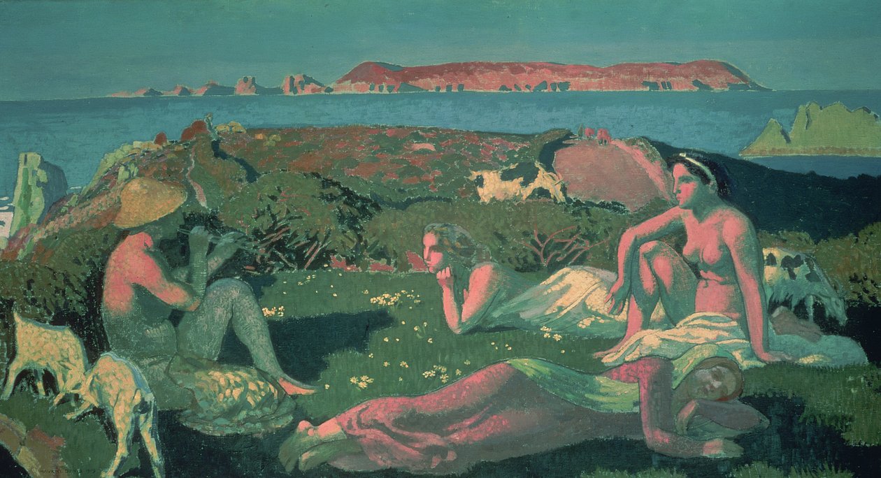 Pejzaż morski w odcieniach zieleni autorstwa Maurice Denis