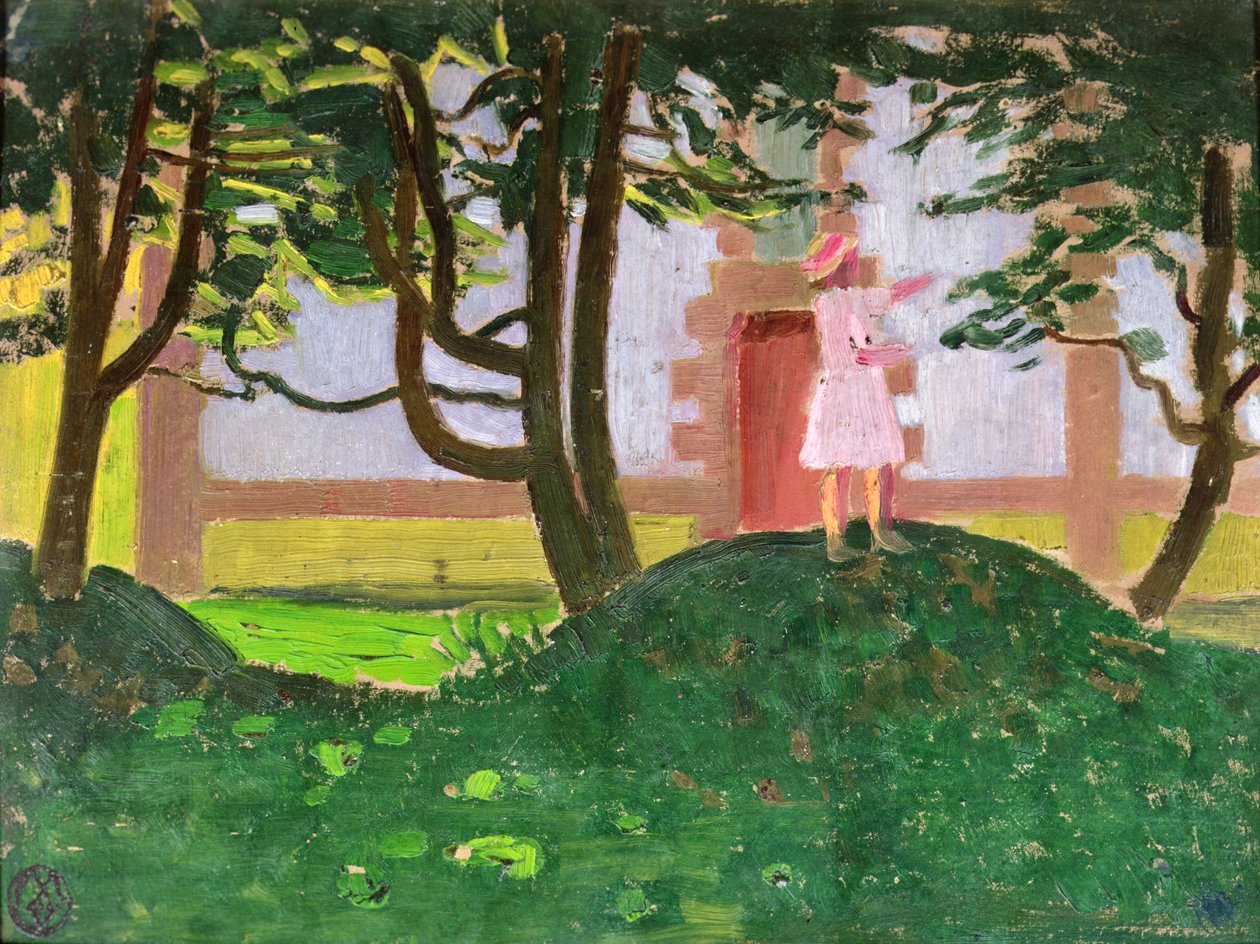 Sterta liści przed kaplicą autorstwa Maurice Denis