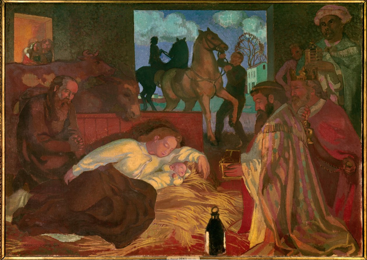 Adoracja Trzech Króli autorstwa Maurice Denis