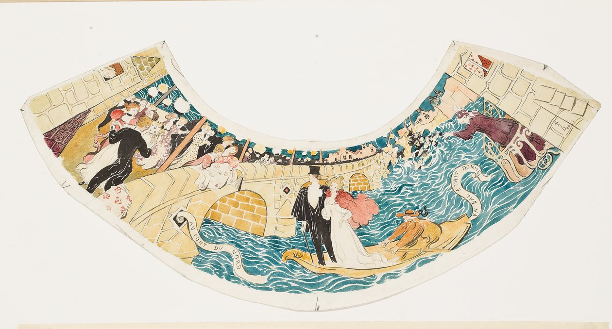 Przy Moście Północnym odbył się bal (studium na abażur) autorstwa Maurice Denis