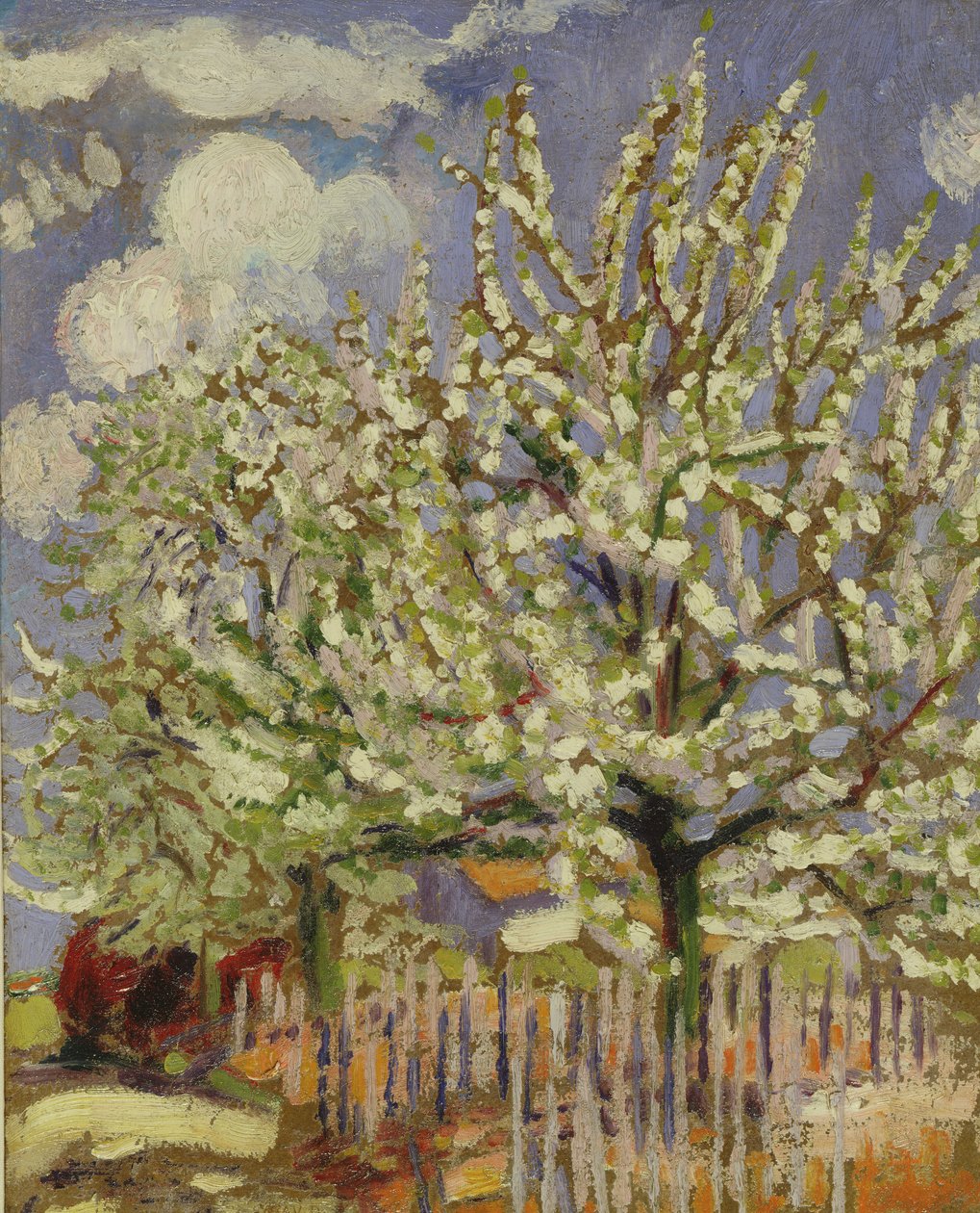 Kwitnące drzewa, 1908 (panel) autorstwa Maurice Denis