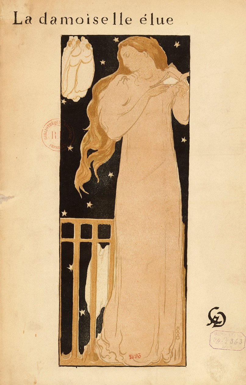 Claude-Achille Debussy (1862-1918), wybrana dama autorstwa Maurice Denis