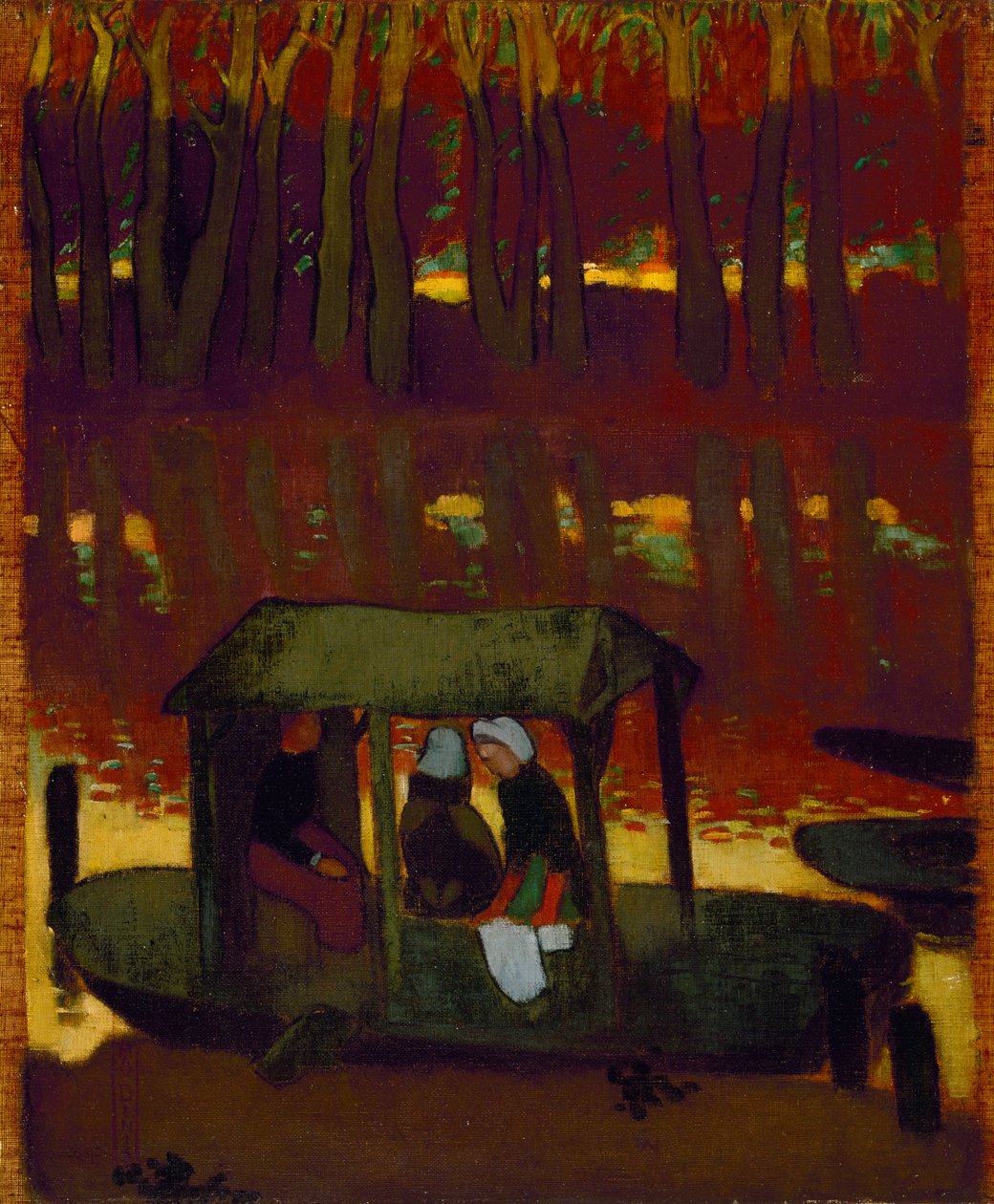 Wspomnienie wieczorne I, 1890 autorstwa Maurice Denis